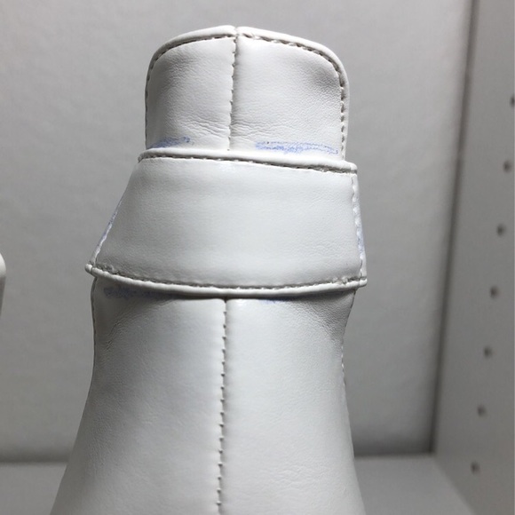 New! Women’s Size 10 White Block High Heel Open Toe - Picture 7 of 10